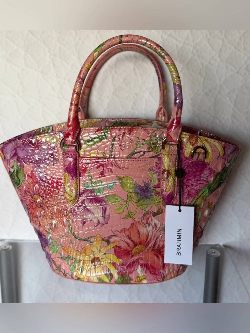Gorgeous Brahmin Jenny perennial Shoulder Bag NWT flowers Botanical FLoral FIRM